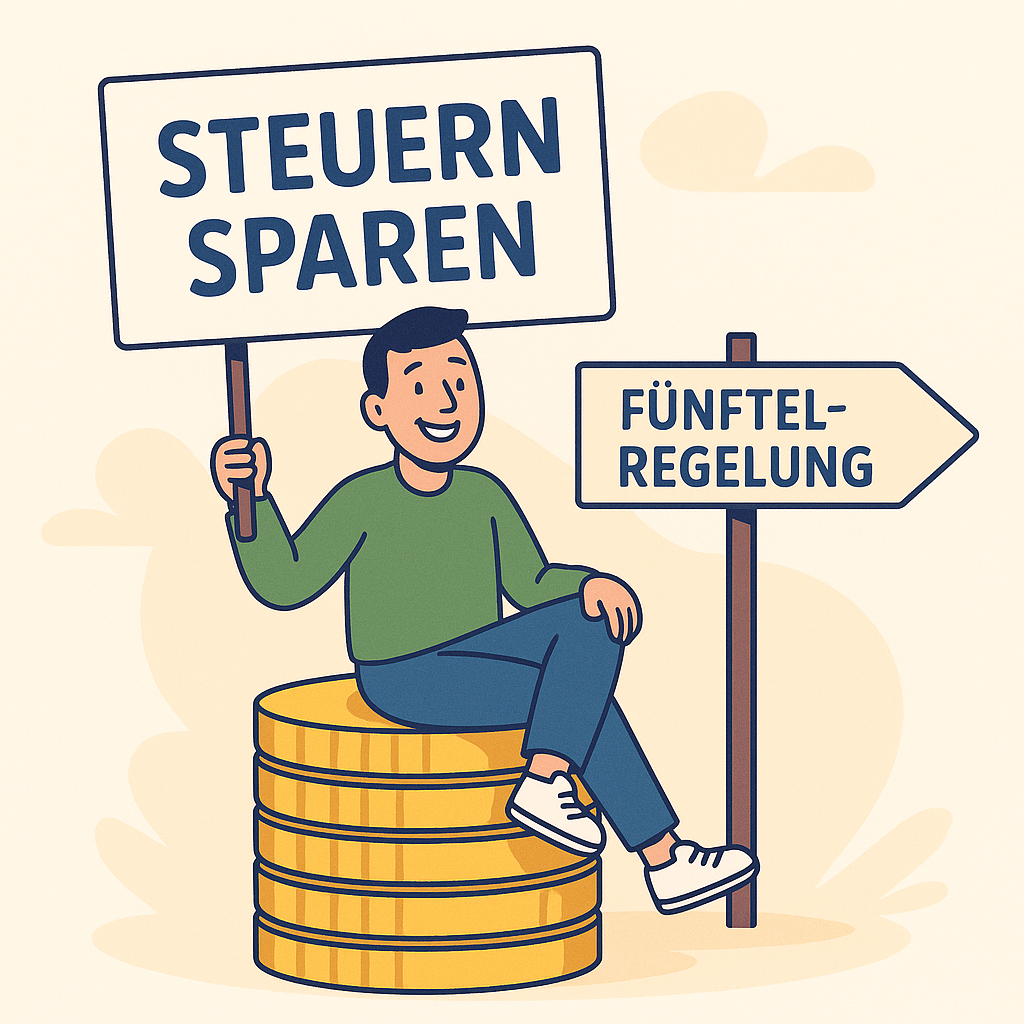 Steuern sparen mit der Fünftelregelung. Ab 2025 nur noch über die Einkommensteuererklärung.